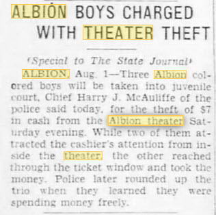 Albion Theatre - 01 AUG 1939